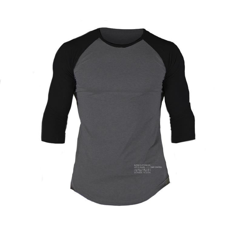 Herren Raglan Långärmad t-shirt med Rundhals Mirla-Eva Jonsson