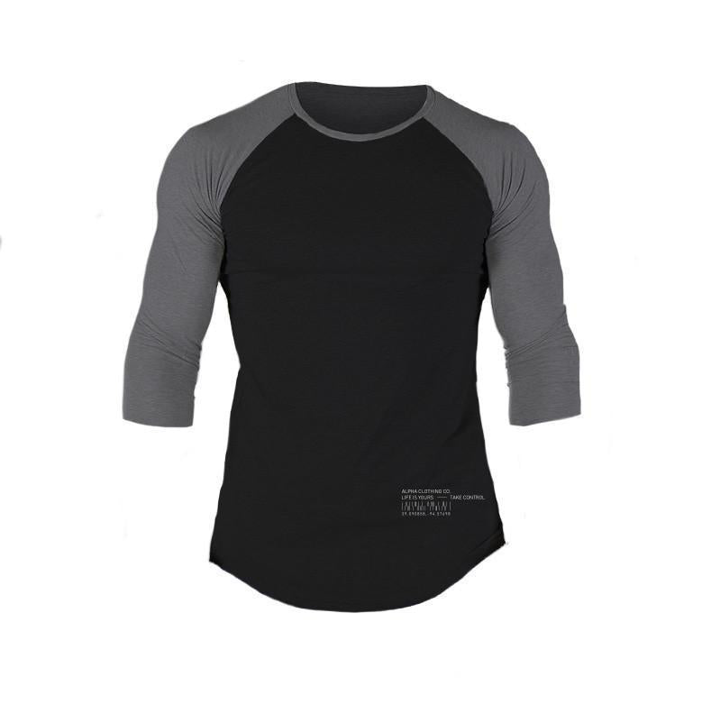 Herren Raglan Långärmad t-shirt med Rundhals Mirla-Eva Jonsson