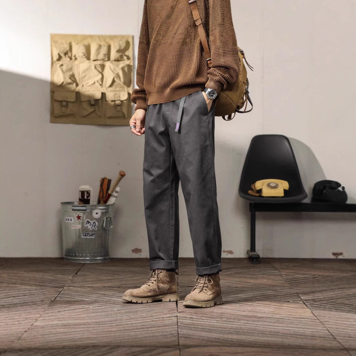 Herren Relaxed Fit Chino-byxor med praktiska fickor Mirla-Eva Jonsson