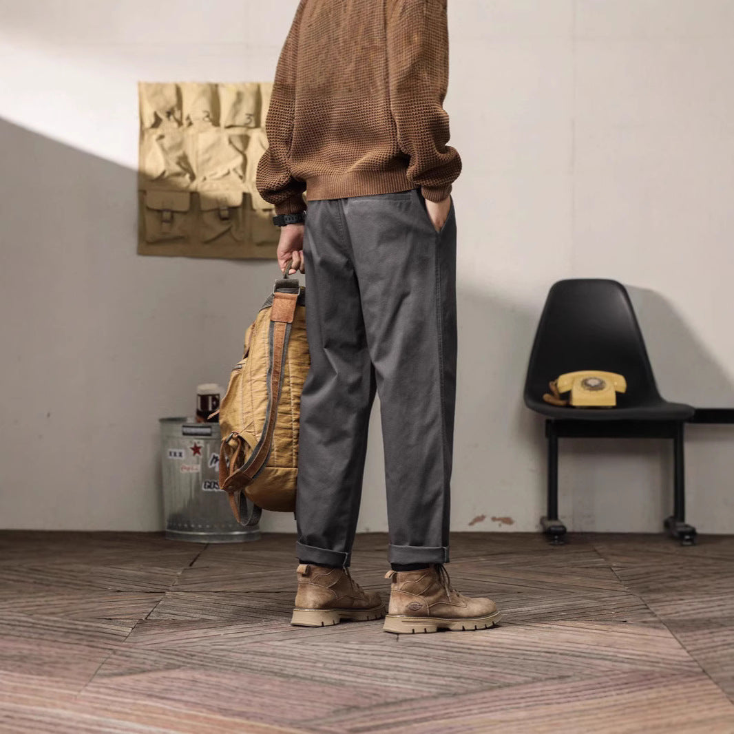 Herren Relaxed Fit Chino-byxor med praktiska fickor Mirla-Eva Jonsson