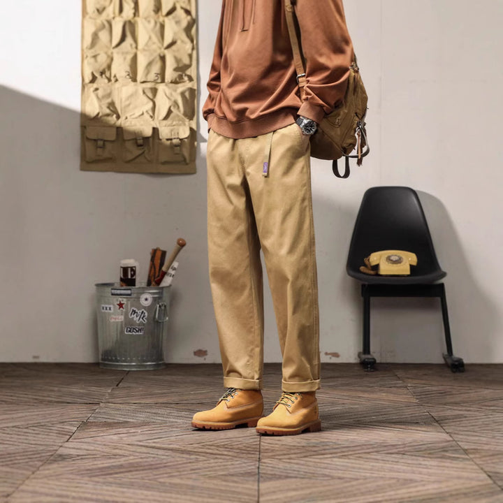 Herren Relaxed Fit Chino-byxor med praktiska fickor Mirla-Eva Jonsson