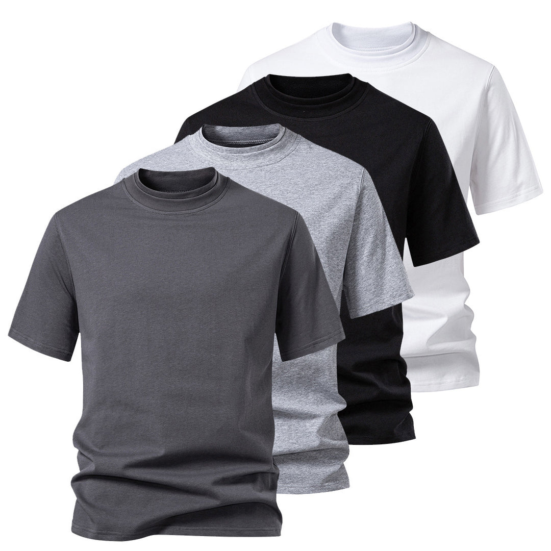Herren Rundhalsshirt av högkvalitativ bomull med minimalistisk design Mirla-Eva Jonsson