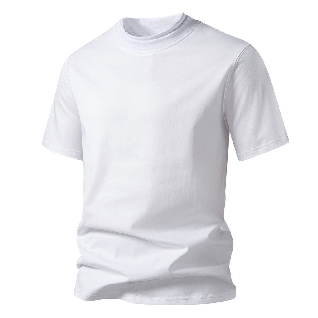 Herren Rundhalsshirt av högkvalitativ bomull med minimalistisk design Mirla-Eva Jonsson
