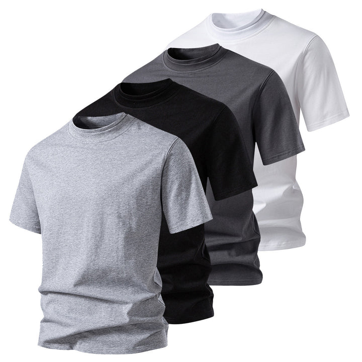 Herren Rundhalsshirt av högkvalitativ bomull med minimalistisk design Mirla-Eva Jonsson
