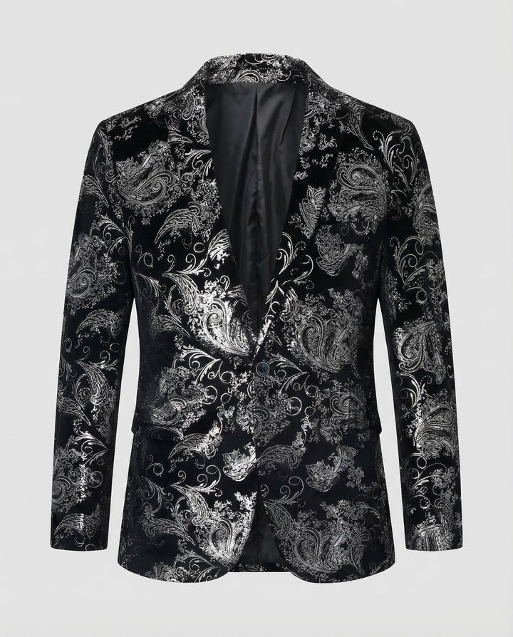 Herren Samt Kavaj Paisley-Eva Jonsson