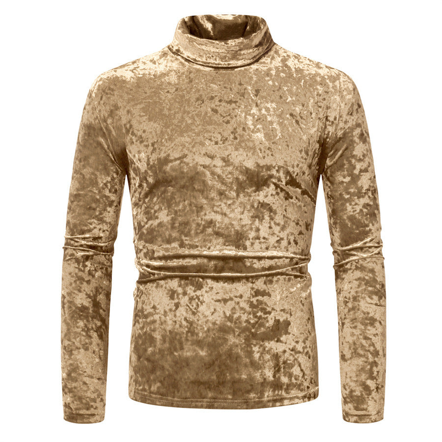 Herren Samt-Rollkragenpullover med elegant design Eva Jonsson-Eva Jonsson