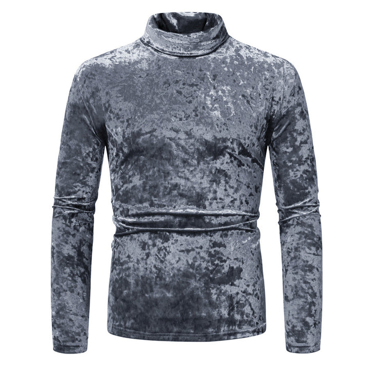 Herren Samt-Rollkragenpullover med elegant design Eva Jonsson-Eva Jonsson