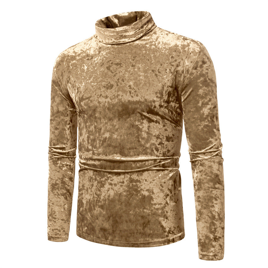 Herren Samt-Rollkragenpullover med elegant design Eva Jonsson-Eva Jonsson