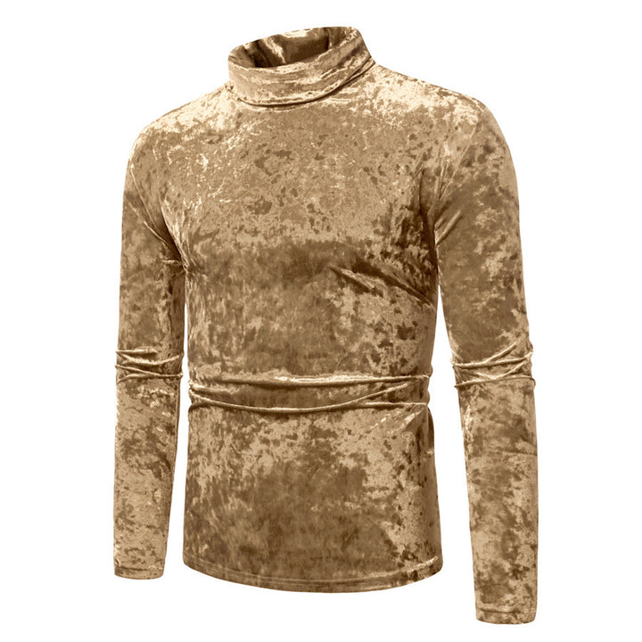 Herren Samt-Rollkragenpullover med elegant design Eva Jonsson-Eva Jonsson