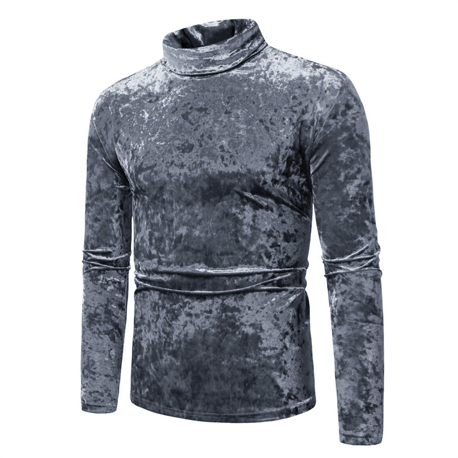 Herren Samt-Rollkragenpullover med elegant design Mirla-Eva Jonsson