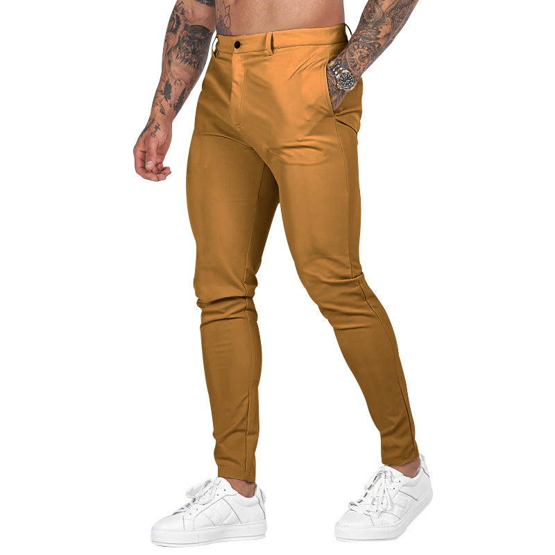 Herren Slim-Fit Chinobyxor med modern design och elastisk midja Eva Jonsson-Eva Jonsson