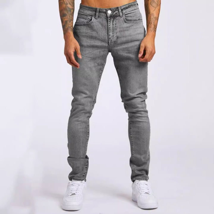 Herren Slim Fit Jeans i autentisk Used-Look Mirla-Eva Jonsson