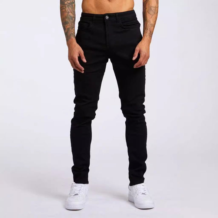 Herren Slim Fit Jeans i autentisk Used-Look Mirla-Eva Jonsson