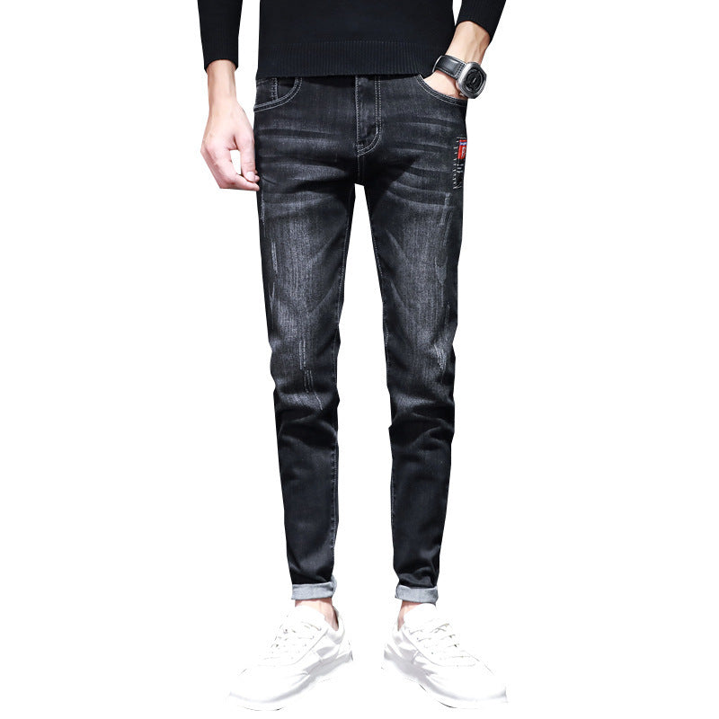 Herren Slim-Fit Jeans i modernt tvättdesign Mirla-Eva Jonsson