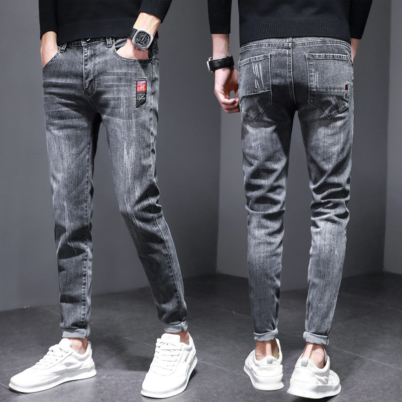 Herren Slim-Fit Jeans i modernt tvättdesign Mirla-Eva Jonsson