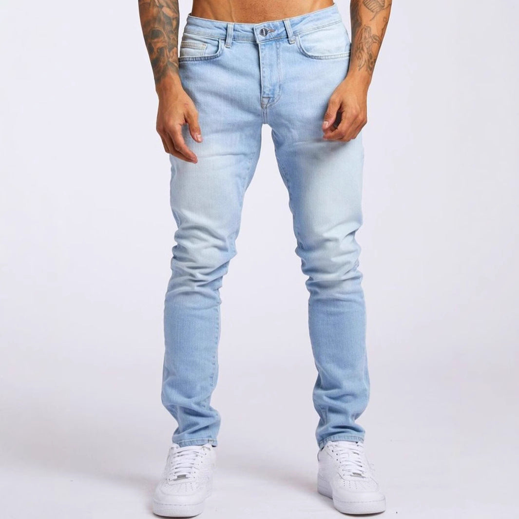Herren Slim-Fit Jeans med elastisk komfortlinning och moderna detaljer Eva Jonsson-Eva Jonsson