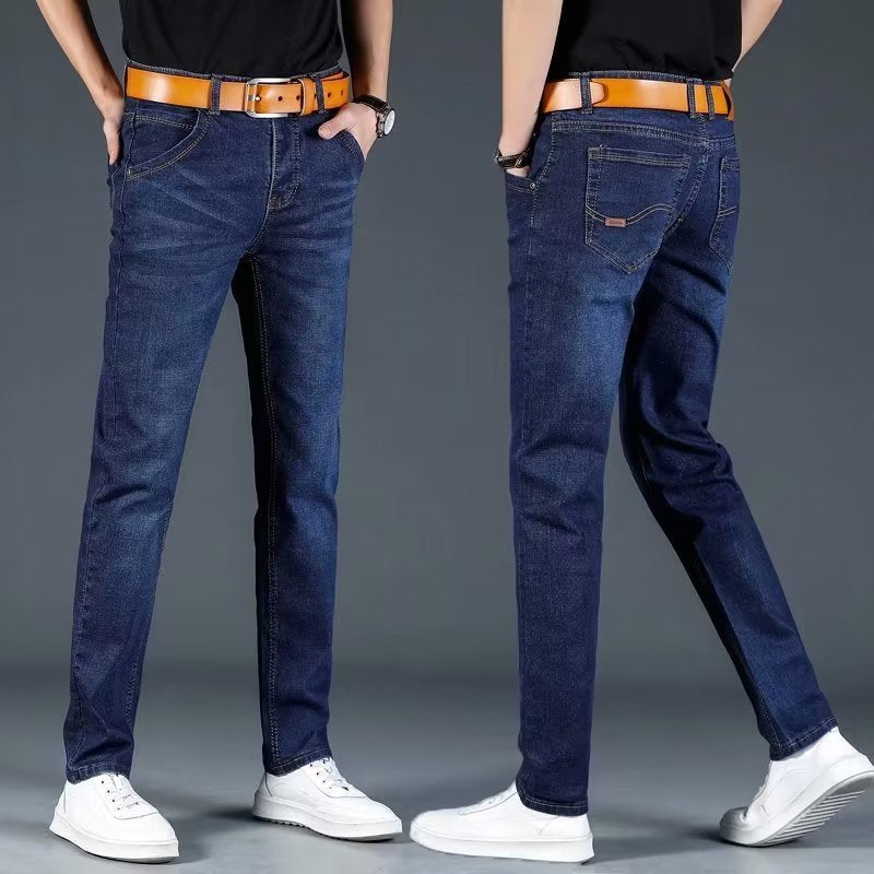 Herren Slim Fit Jeans med flexibel midja och moderna detaljer Mirla-Eva Jonsson
