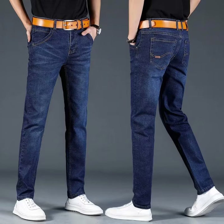 Herren Slim Fit Jeans med flexibel midja och moderna detaljer Mirla-Eva Jonsson