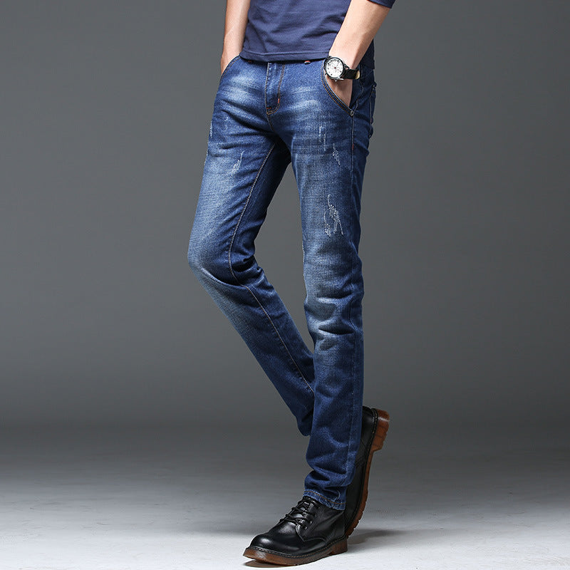 Herren Slim-Fit Jeans med modiga Distressed-detaljer Mirla-Eva Jonsson