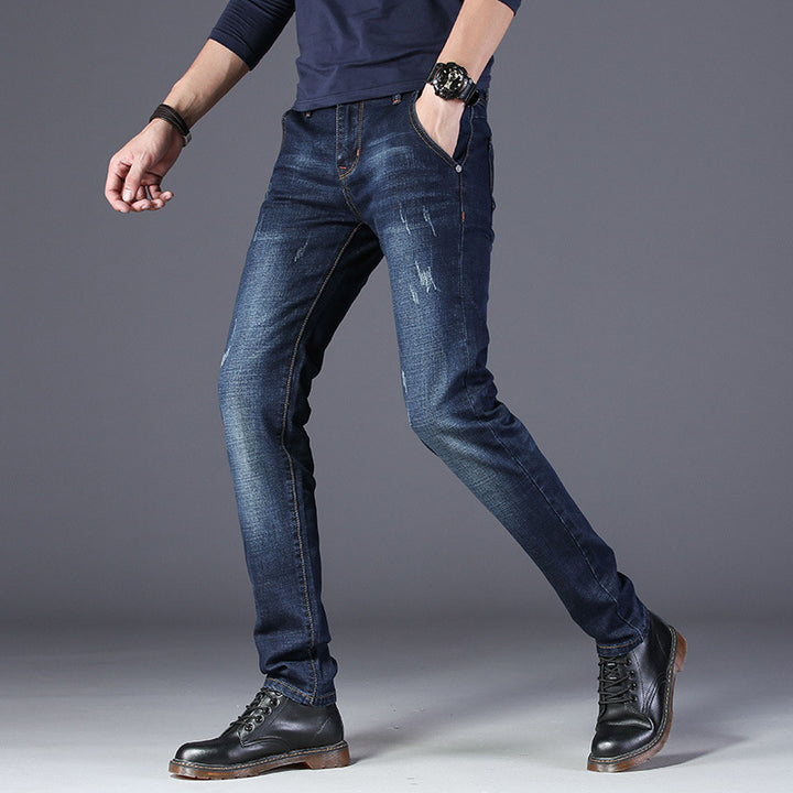Herren Slim-Fit Jeans med modiga Distressed-detaljer Mirla-Eva Jonsson