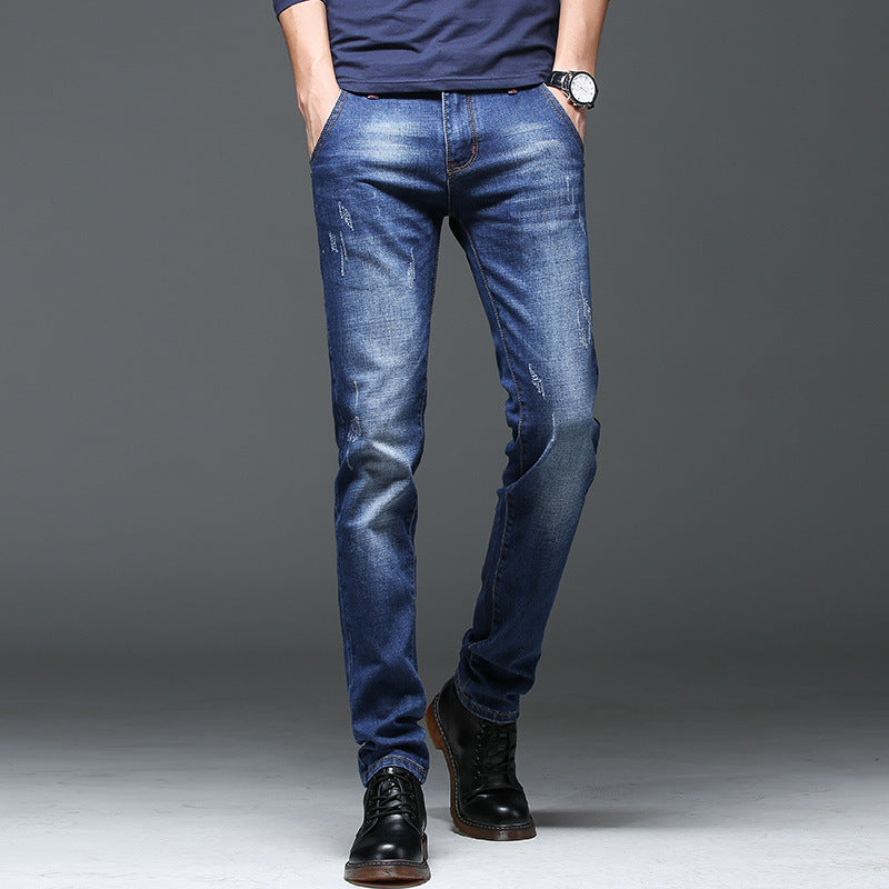 Herren Slim-Fit Jeans med modiga Distressed-detaljer Mirla-Eva Jonsson