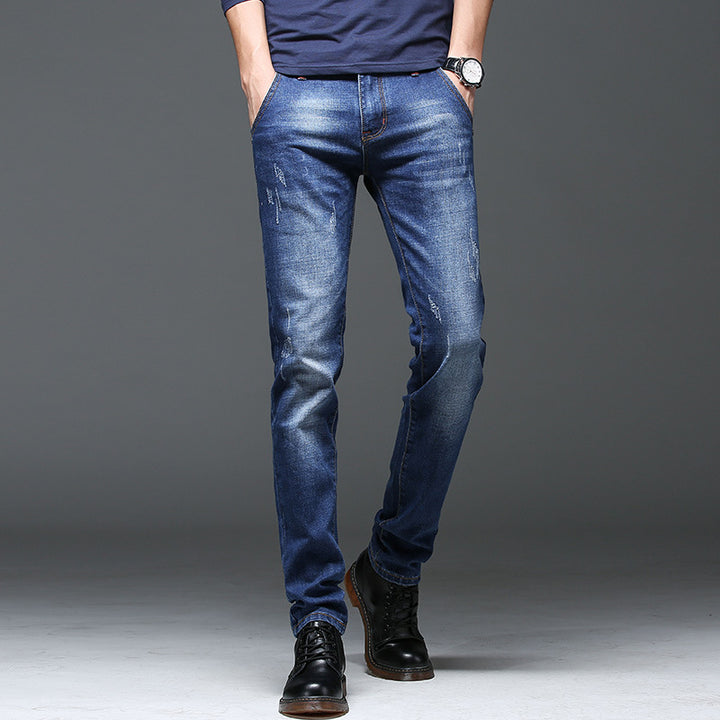 Herren Slim-Fit Jeans med modiga Distressed-detaljer Mirla-Eva Jonsson