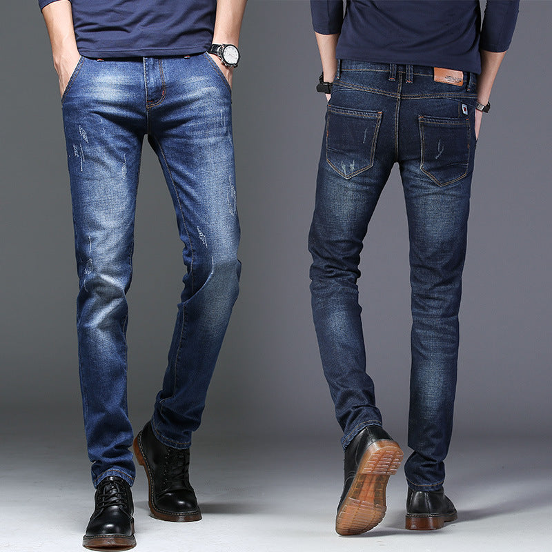 Herren Slim-Fit Jeans med modiga Distressed-detaljer Mirla-Eva Jonsson