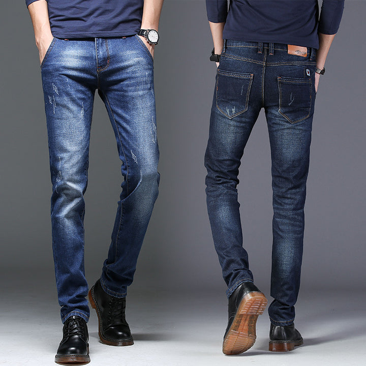 Herren Slim-Fit Jeans med modiga Distressed-detaljer Mirla-Eva Jonsson