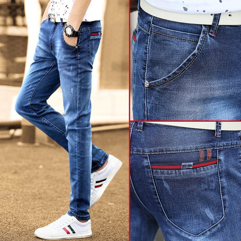Herren Slim-Fit Jeans med trendiga Destroyed-detaljer Mirla-Eva Jonsson