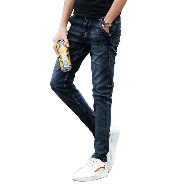 Herren Slim-Fit Jeans med trendiga Destroyed-detaljer Mirla-Eva Jonsson