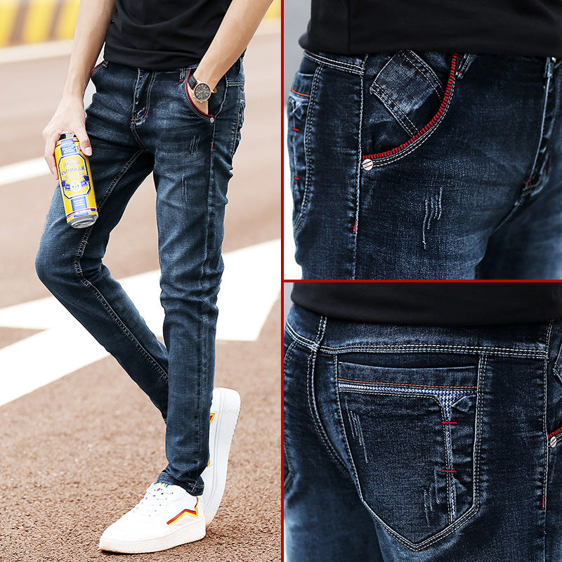 Herren Slim-Fit Jeans med trendiga Destroyed-detaljer Mirla-Eva Jonsson