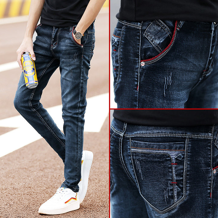 Herren Slim-Fit Jeans med trendiga Destroyed-detaljer Mirla-Eva Jonsson