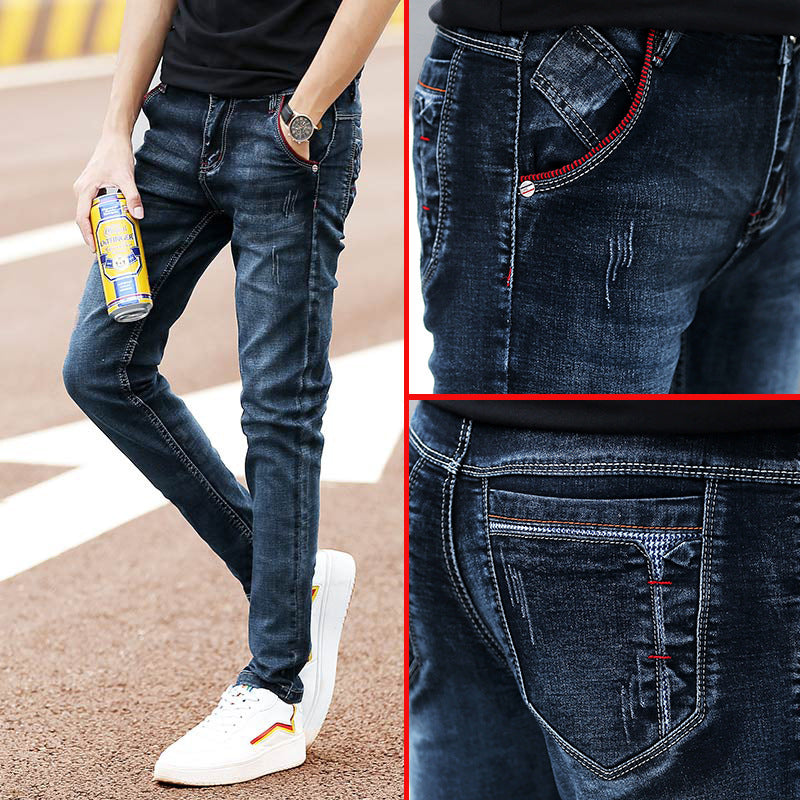 Herren Slim-Fit Jeans med trendiga Destroyed-detaljer Mirla-Eva Jonsson