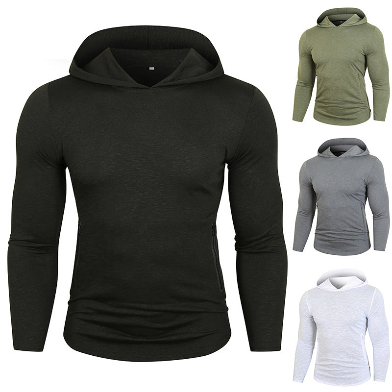Herren Sportig Hoodie med funktionella dragkedjefickor Eva Jonsson-Eva Jonsson