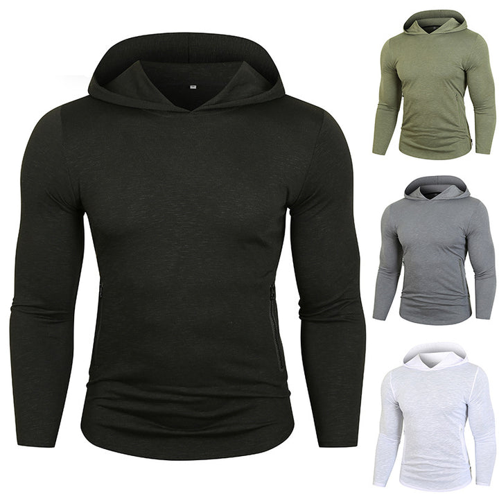 Herren Sportig Hoodie med funktionella dragkedjefickor Eva Jonsson-Eva Jonsson