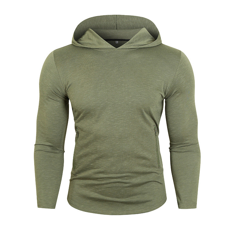 Herren Sportig Hoodie med funktionella dragkedjefickor Eva Jonsson-Eva Jonsson
