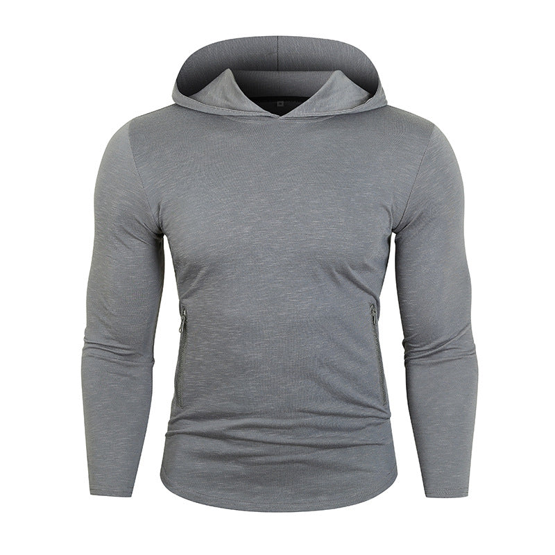 Herren Sportig Hoodie med funktionella dragkedjefickor Eva Jonsson-Eva Jonsson