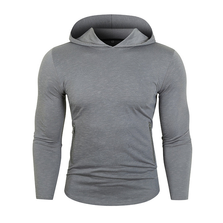 Herren Sportig Hoodie med funktionella dragkedjefickor Eva Jonsson-Eva Jonsson