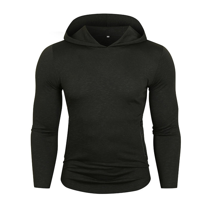 Herren Sportig Hoodie med funktionella dragkedjefickor Eva Jonsson-Eva Jonsson