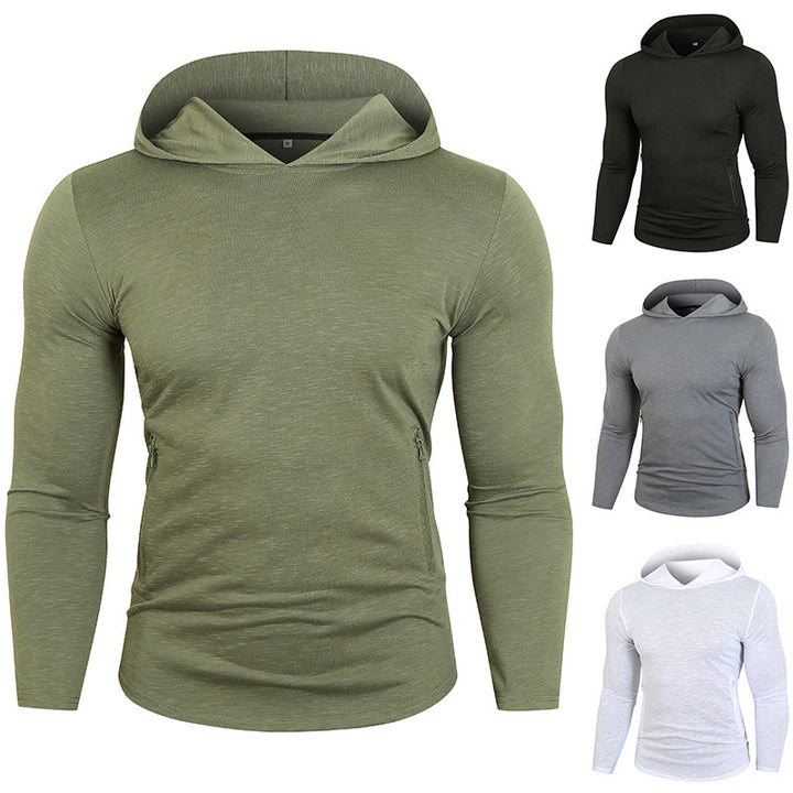 Herren Sportig Hoodie med funktionella dragkedjefickor Eva Jonsson-Eva Jonsson