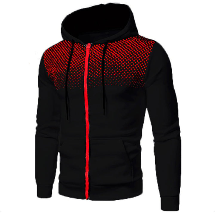 Herren Sportig Hoodie med hel dragkedja och praktiska fickor Eva Jonsson-Eva Jonsson
