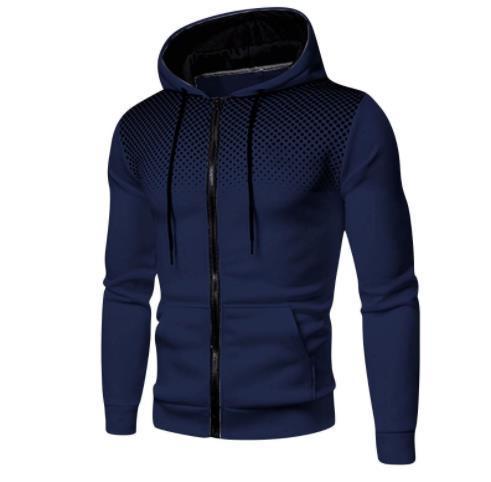 Herren Sportig Hoodie med hel dragkedja och praktiska fickor Eva Jonsson-Eva Jonsson