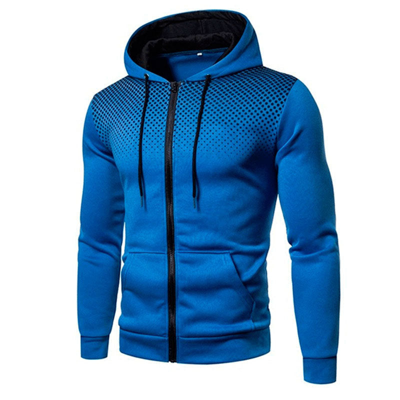 Herren Sportig Hoodie med hel dragkedja och praktiska fickor Mirla-Eva Jonsson