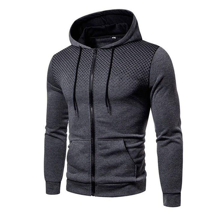Herren Sportig Hoodie med hel dragkedja och praktiska fickor Mirla-Eva Jonsson