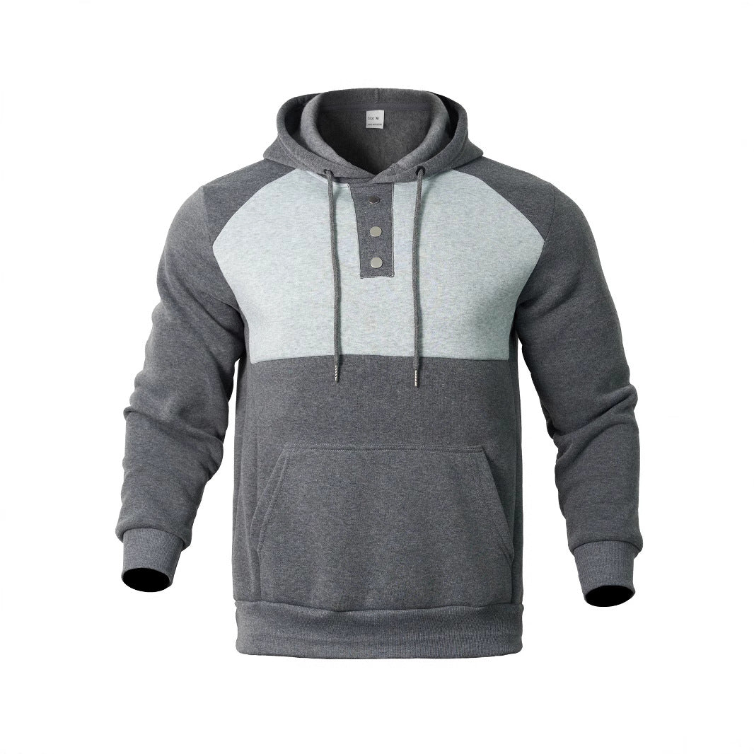 Herren Sportig Hoodie med trendig tvåfärgad design Mirla-Eva Jonsson