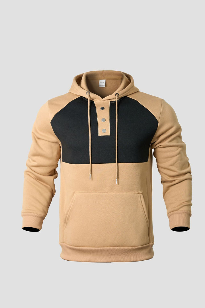 Herren Sportig Hoodie med trendig tvåfärgad design Mirla-Eva Jonsson
