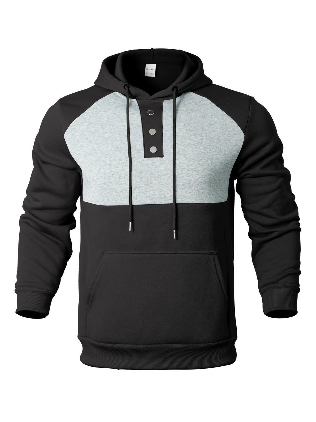 Herren Sportig Hoodie med trendig tvåfärgad design Mirla-Eva Jonsson