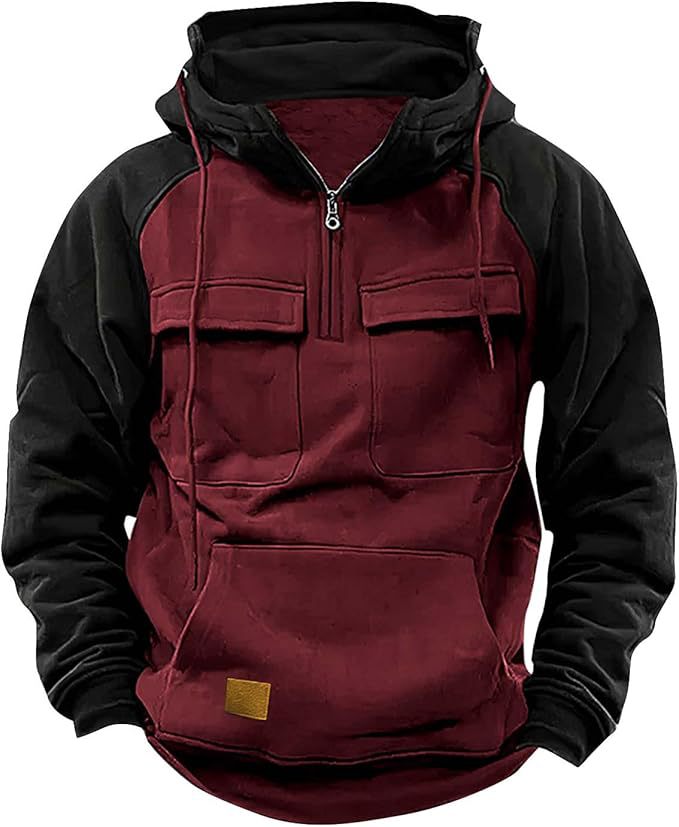 Herren Sportig bomulls-hoodie med huva och praktiska fickor Mirla-Eva Jonsson