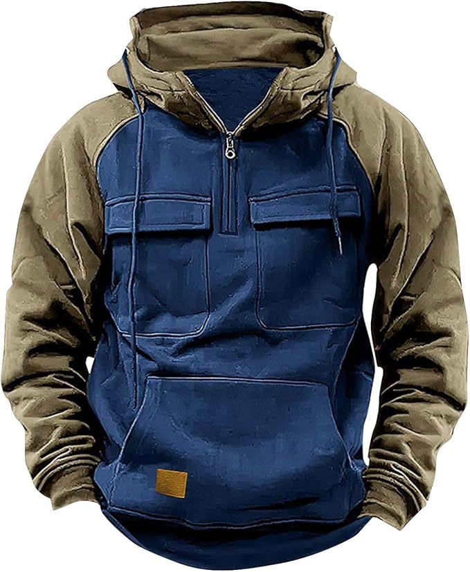 Herren Sportig bomulls-hoodie med huva och praktiska fickor Mirla-Eva Jonsson