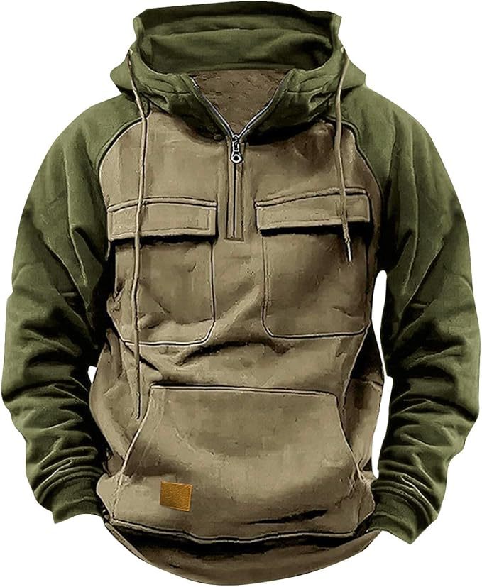 Herren Sportig bomulls-hoodie med huva och praktiska fickor Mirla-Eva Jonsson